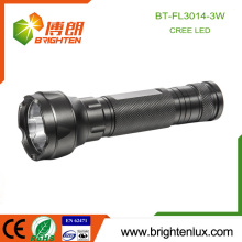 Factory Custom Made OEM logo Aluminum alloy Material 3*AAA battery Used USA 3W XPE Cree Powerful led Flashlight Torch